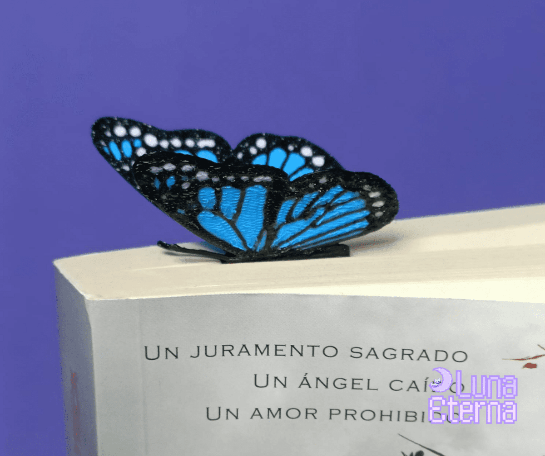 Marcapáginas Alas de Mariposa | hermoso marcapáginas, vistoso, impreso en 3D, mú - 2