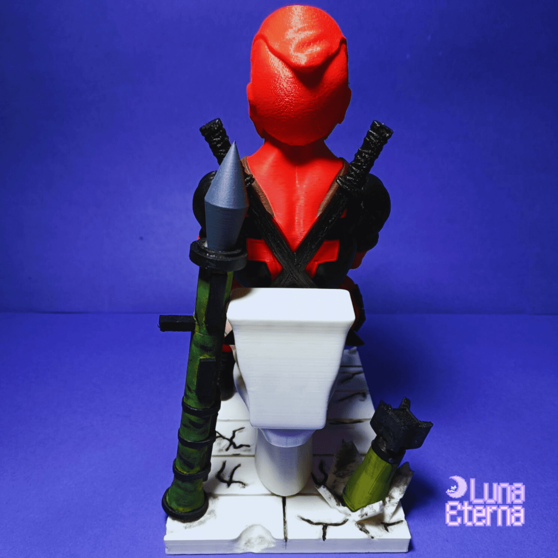 Soporte Deadpool en el baño | Para mando o móvil. - 5