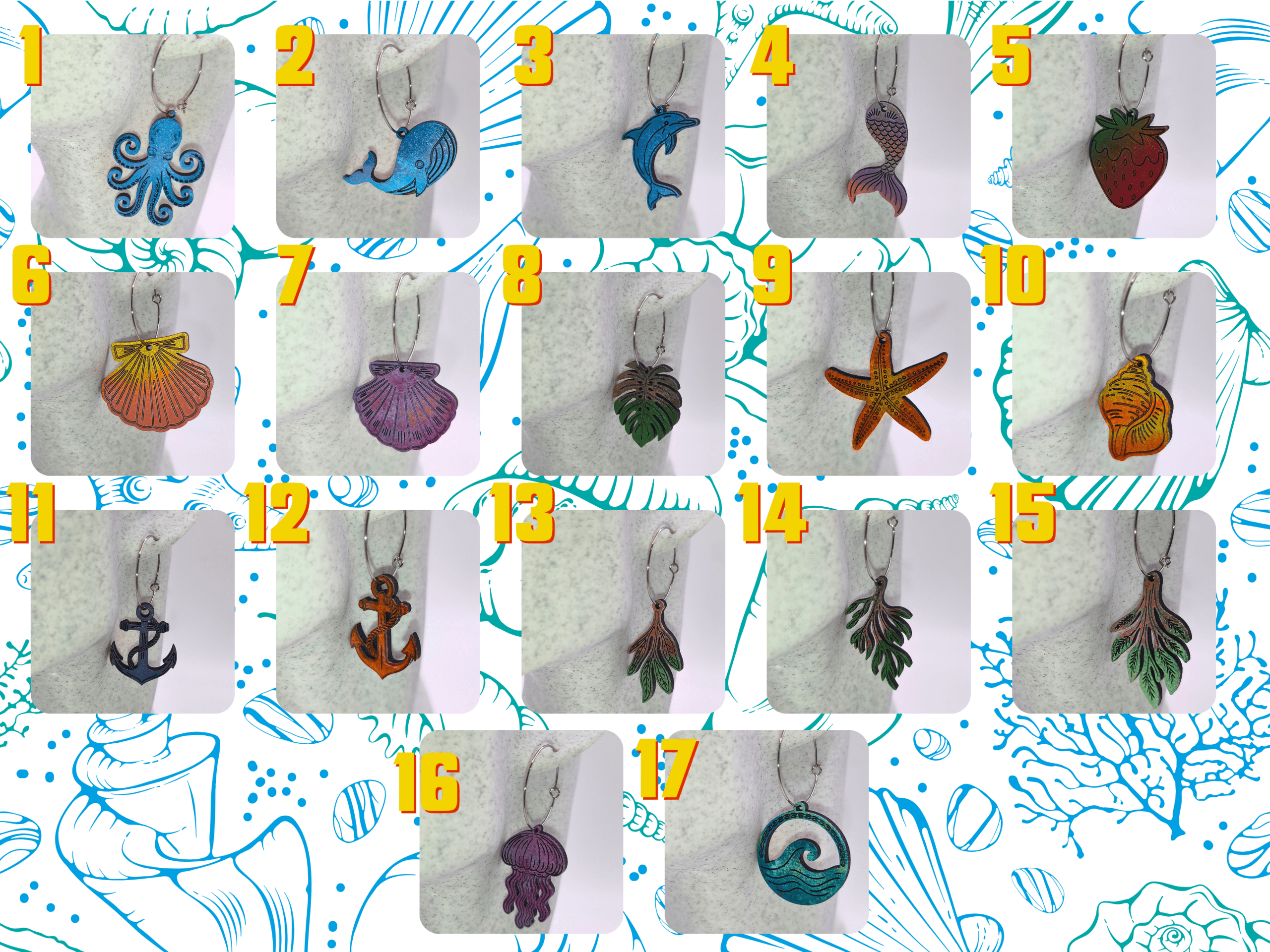 Pendientes "Beach Please" - 9