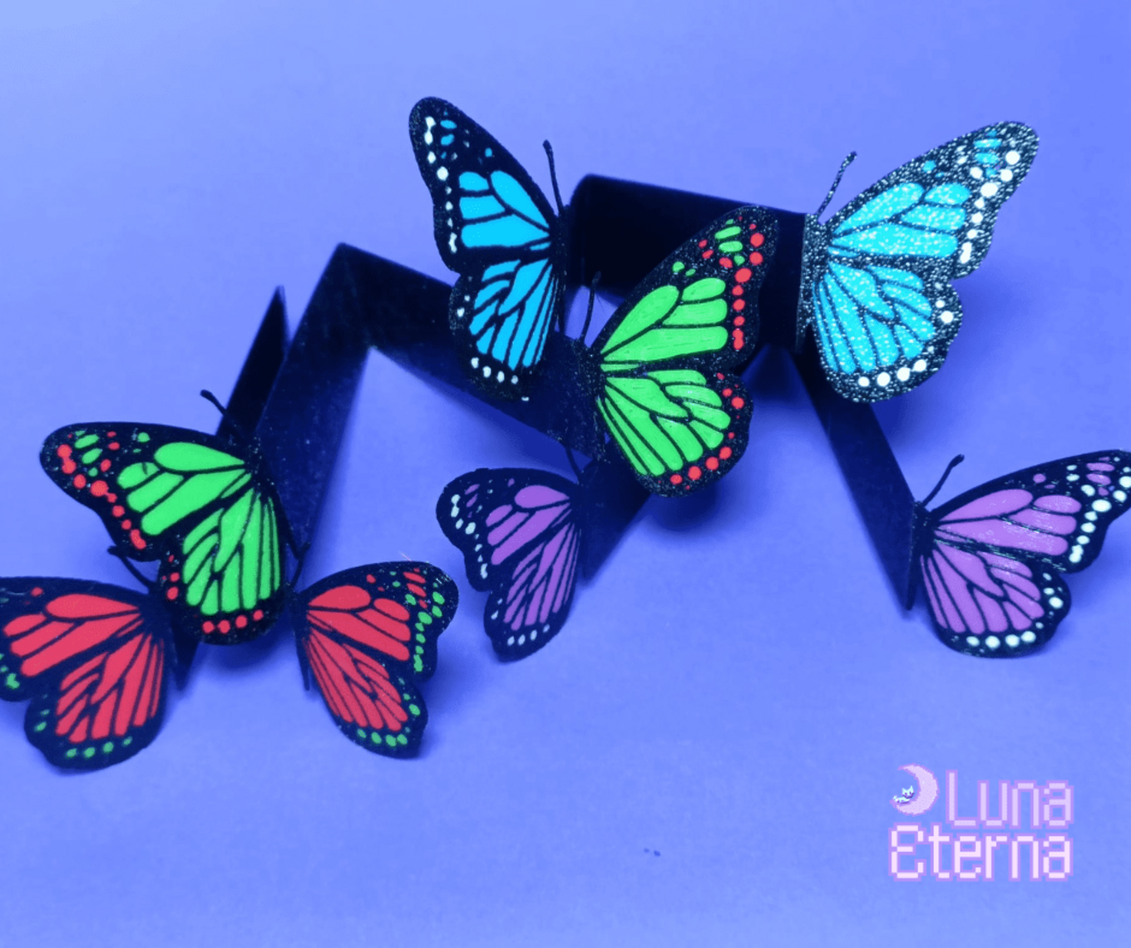 Marcapáginas Alas de Mariposa | hermoso marcapáginas, vistoso, impreso en 3D, mú - 3