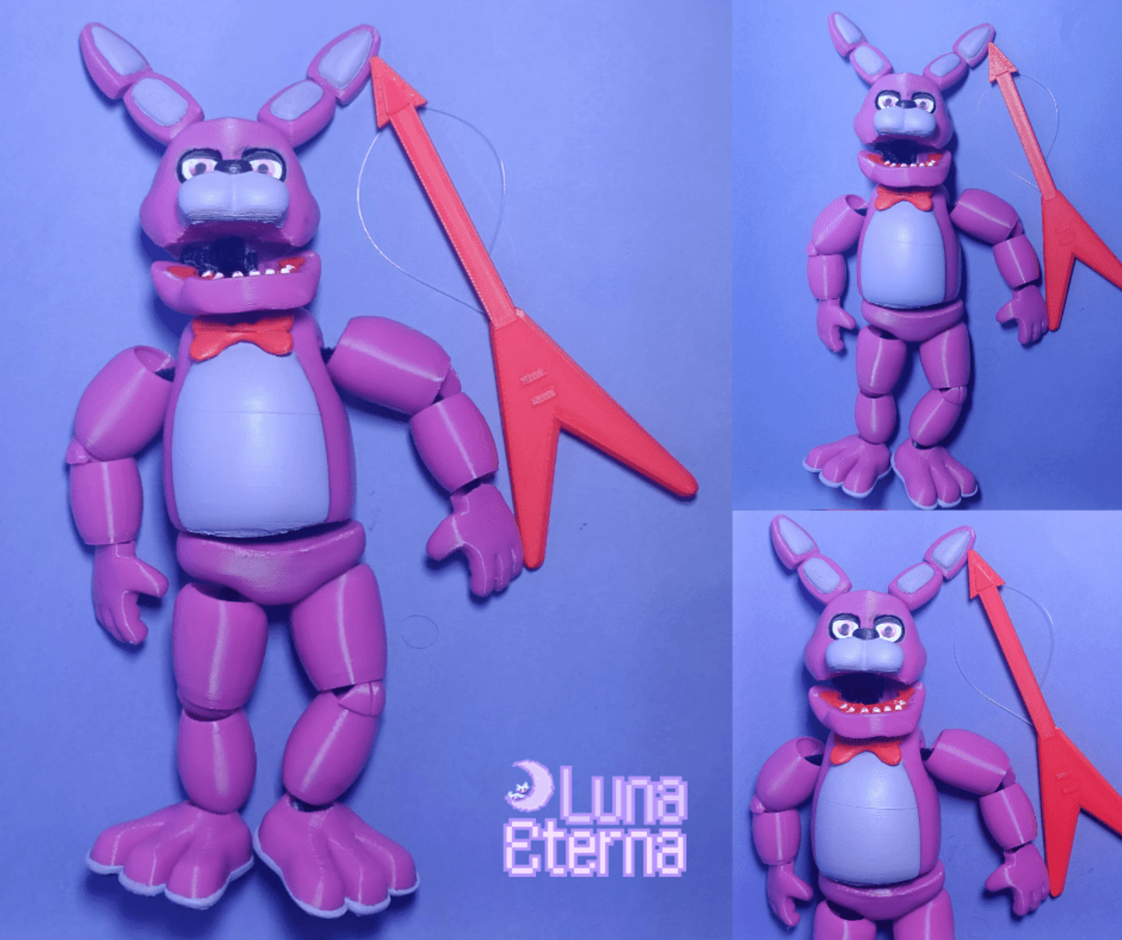 Bonnie Articulado de FNAF – Figura 23cm con Detalles Pintados a Mano, Ojos de Re - 2