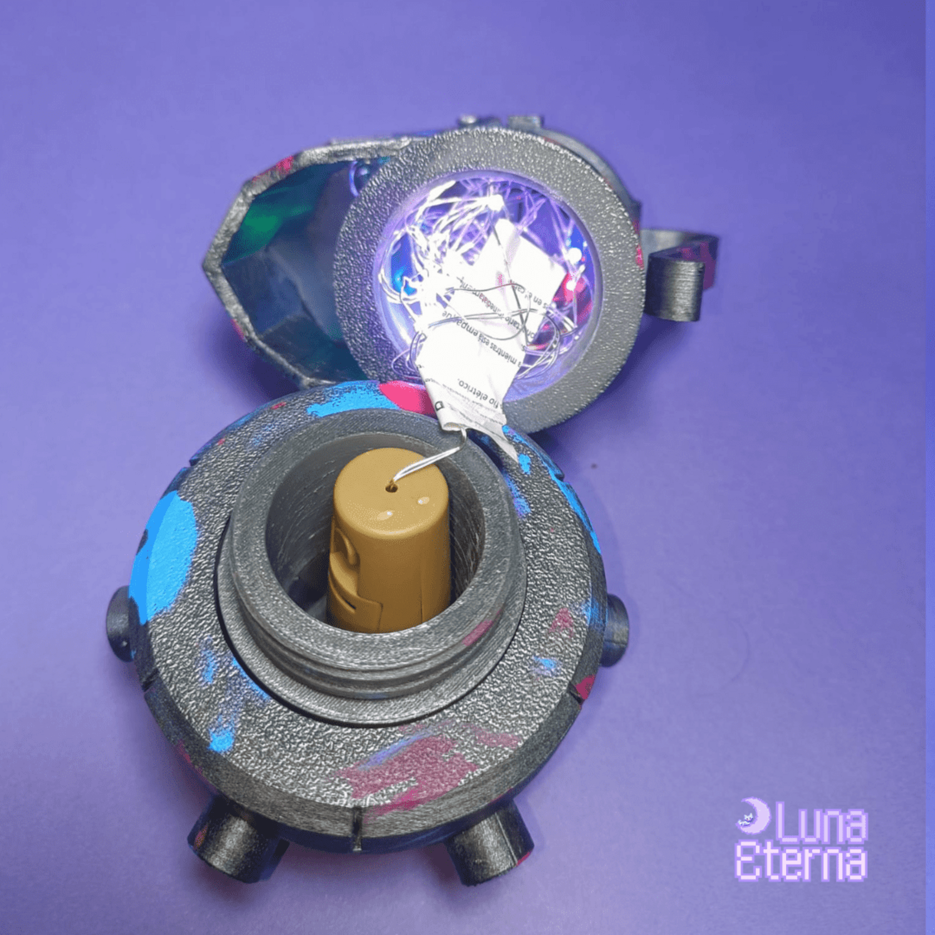 Granada de JINX | Con luces, brilla bajo luz UV - 4