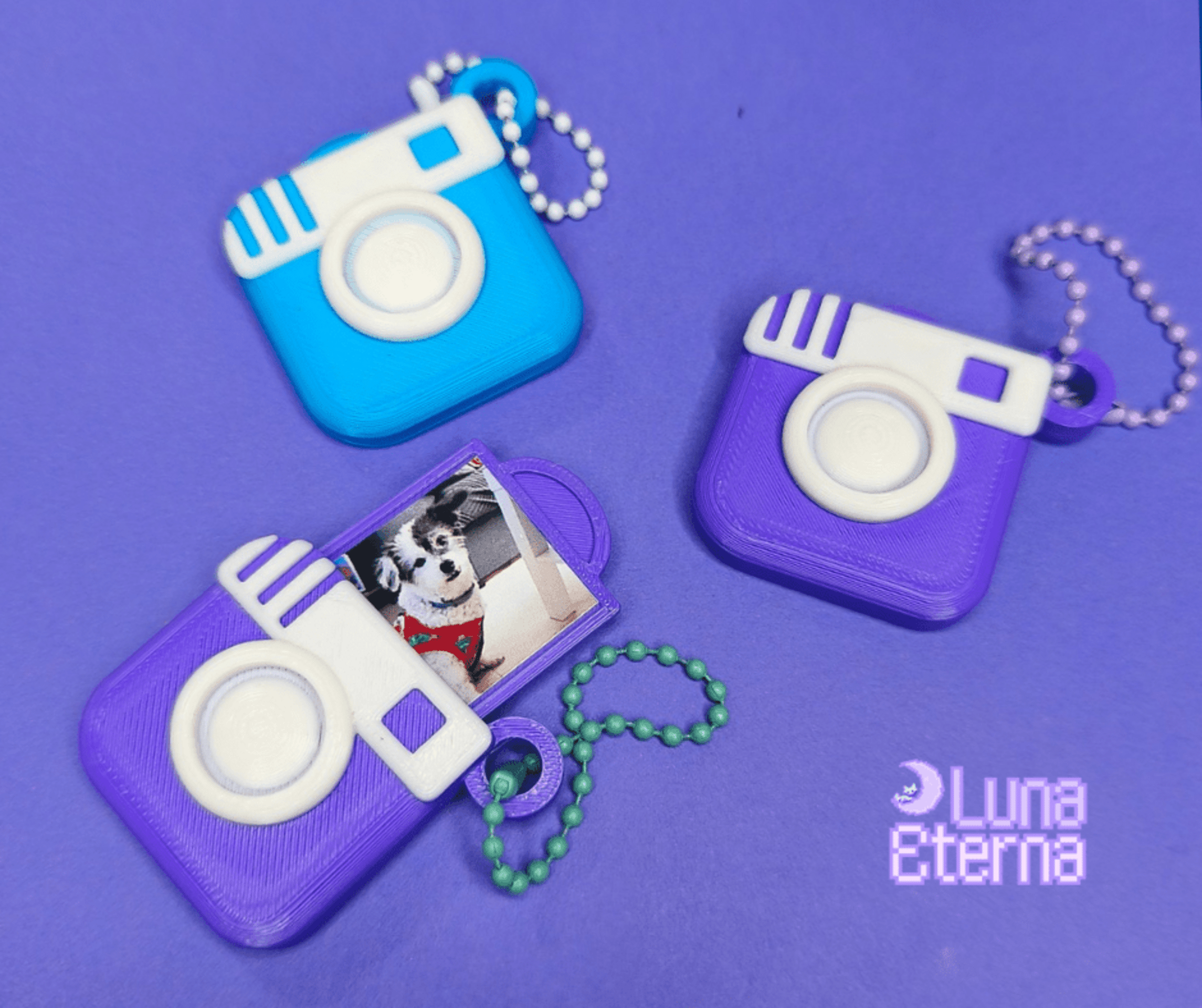 Llavero Cámara Polaroid con Foto - 3